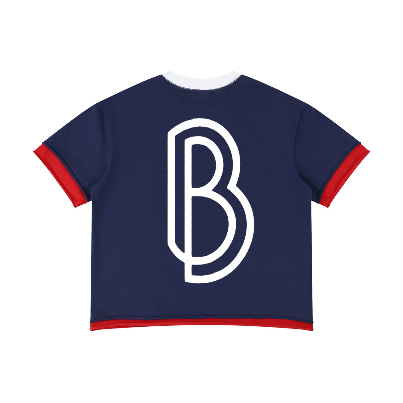 Unisex Boxy Color Block T-Shirt