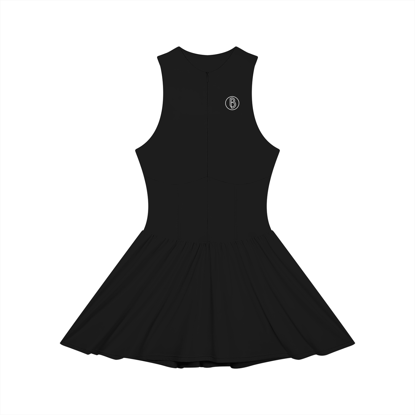 Women’s Ruched Sleeveless Full-Zip Dress