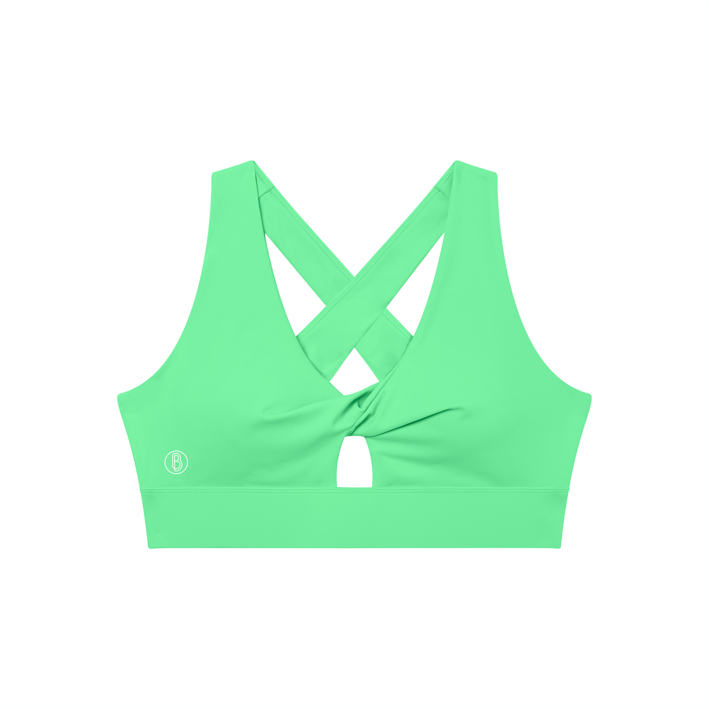 Women's Twist Front V-Neck Sports Bra