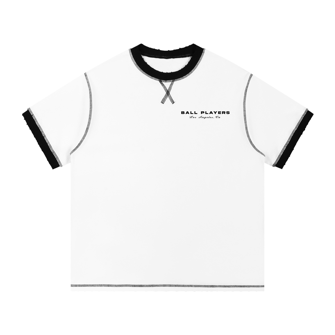 Contrast-Stitched Cotton T-Shirt
