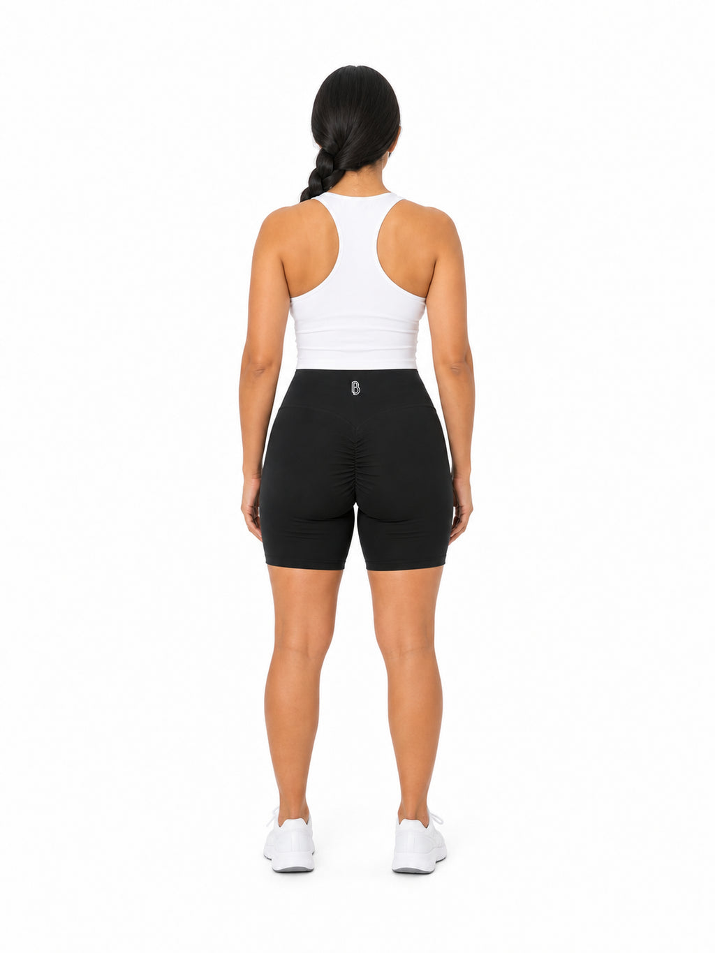 High-Waisted Blend Biker Shorts