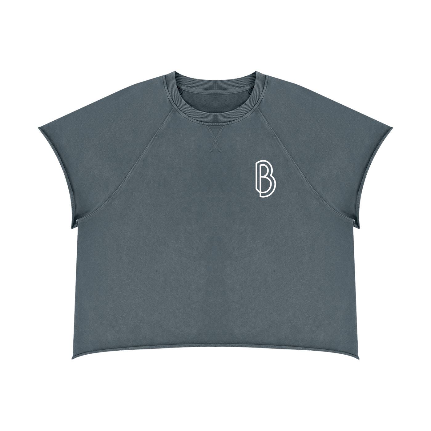 Unisex Vintage Wash Raw Edge T-Shirt