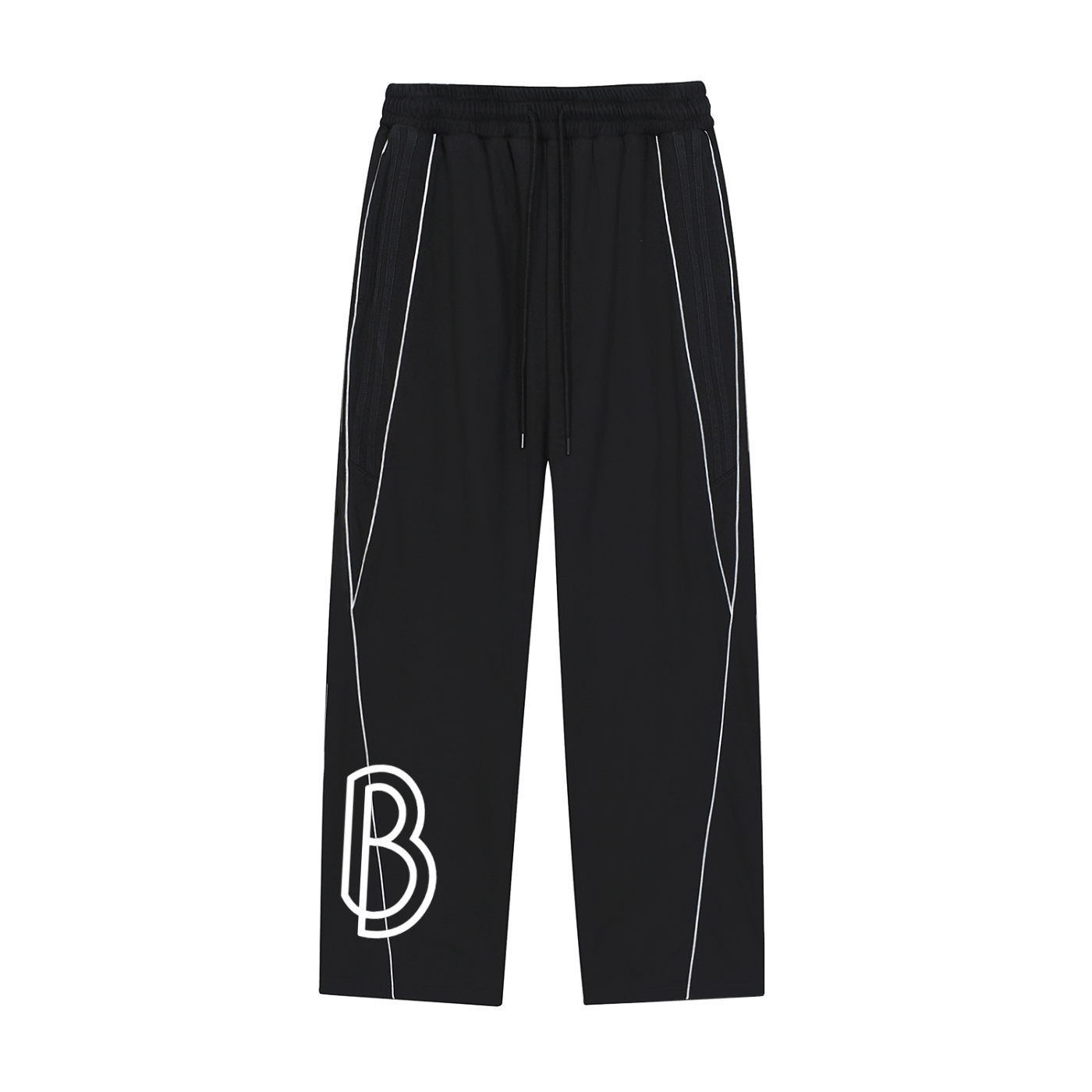 Reflection Striped Straight-Leg Sweatpants