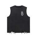 Snow Washed Raw-Hem Tank Top