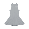 Women’s Ruched Sleeveless Full-Zip Dress