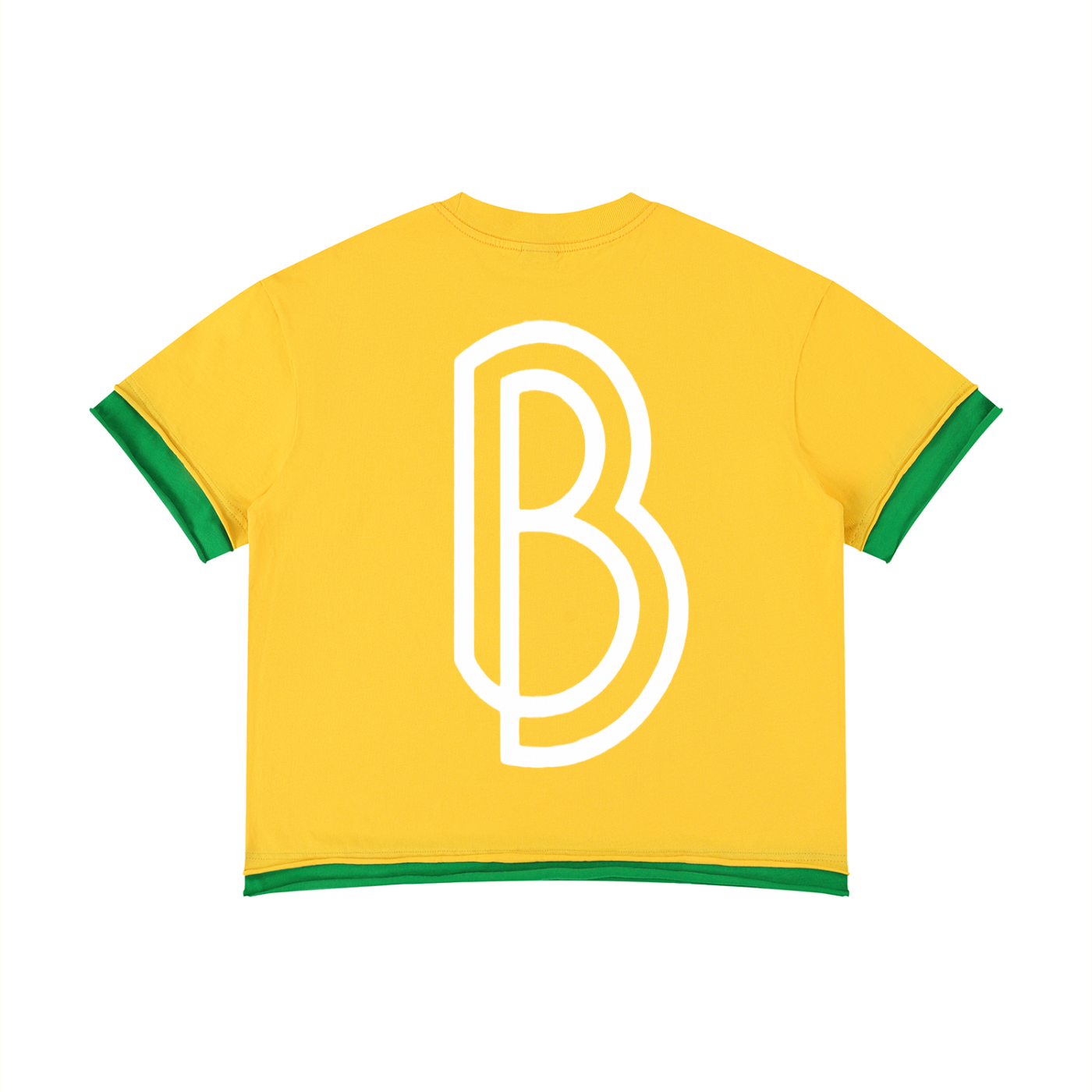 Unisex Boxy Color Block T-Shirt