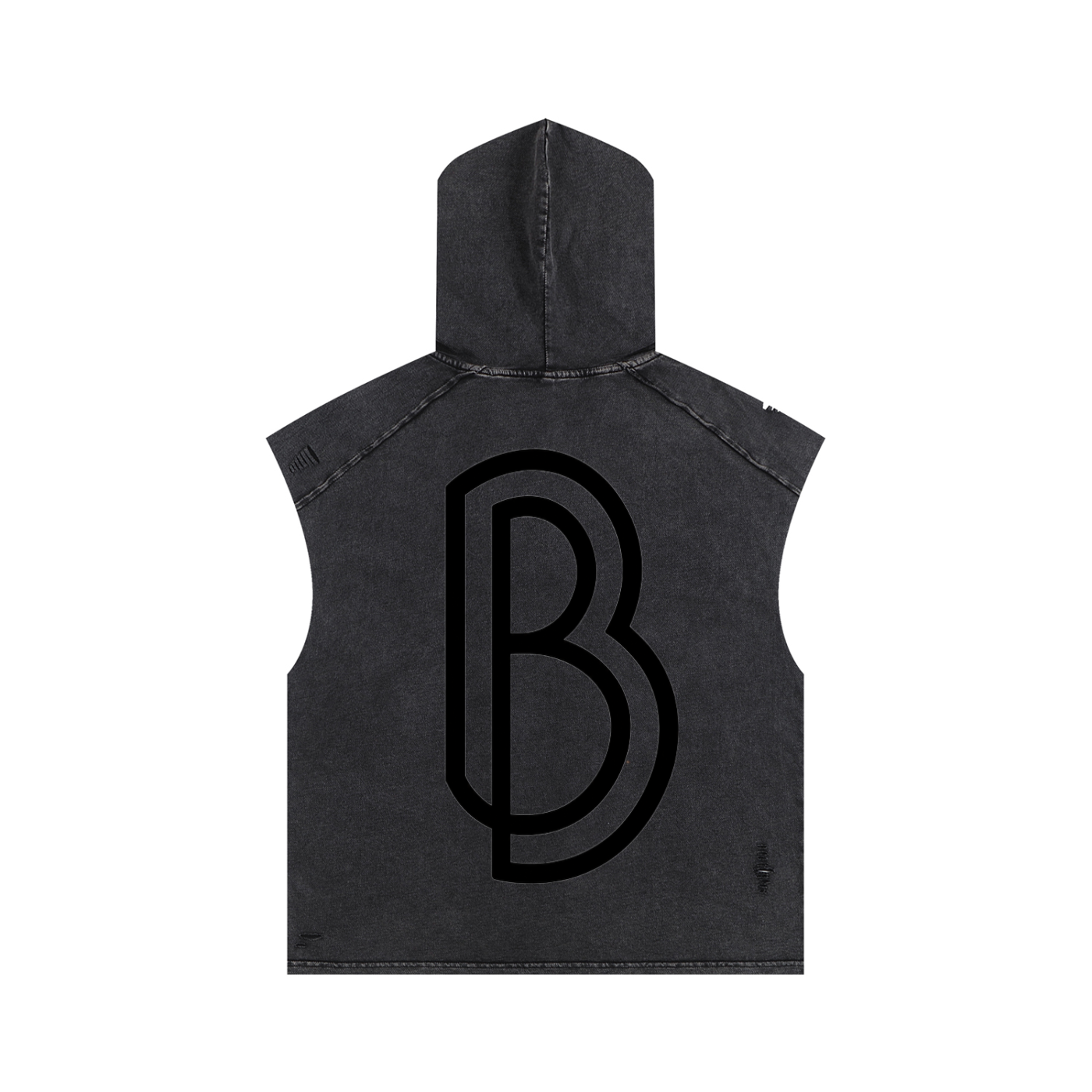 Snow Washed Boxy Hooded Tank Top