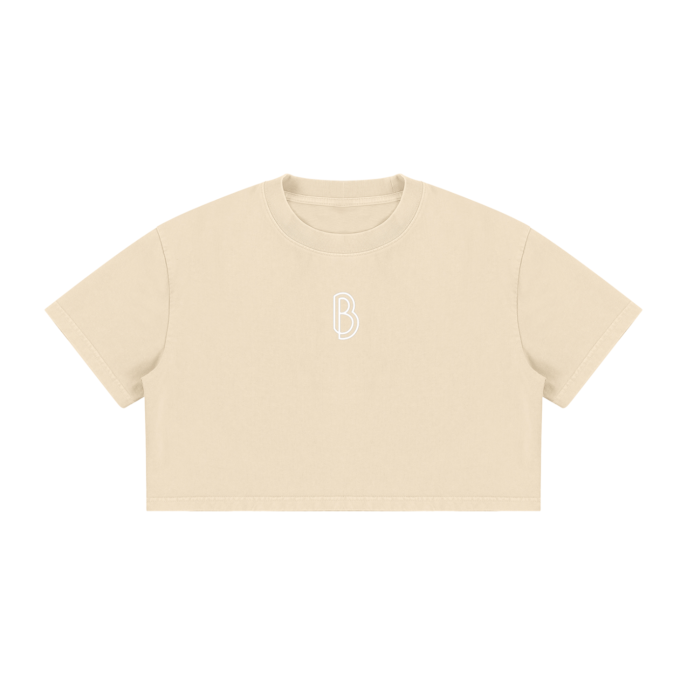 Women's Mineral Wash Cotton Crop T-Shirt