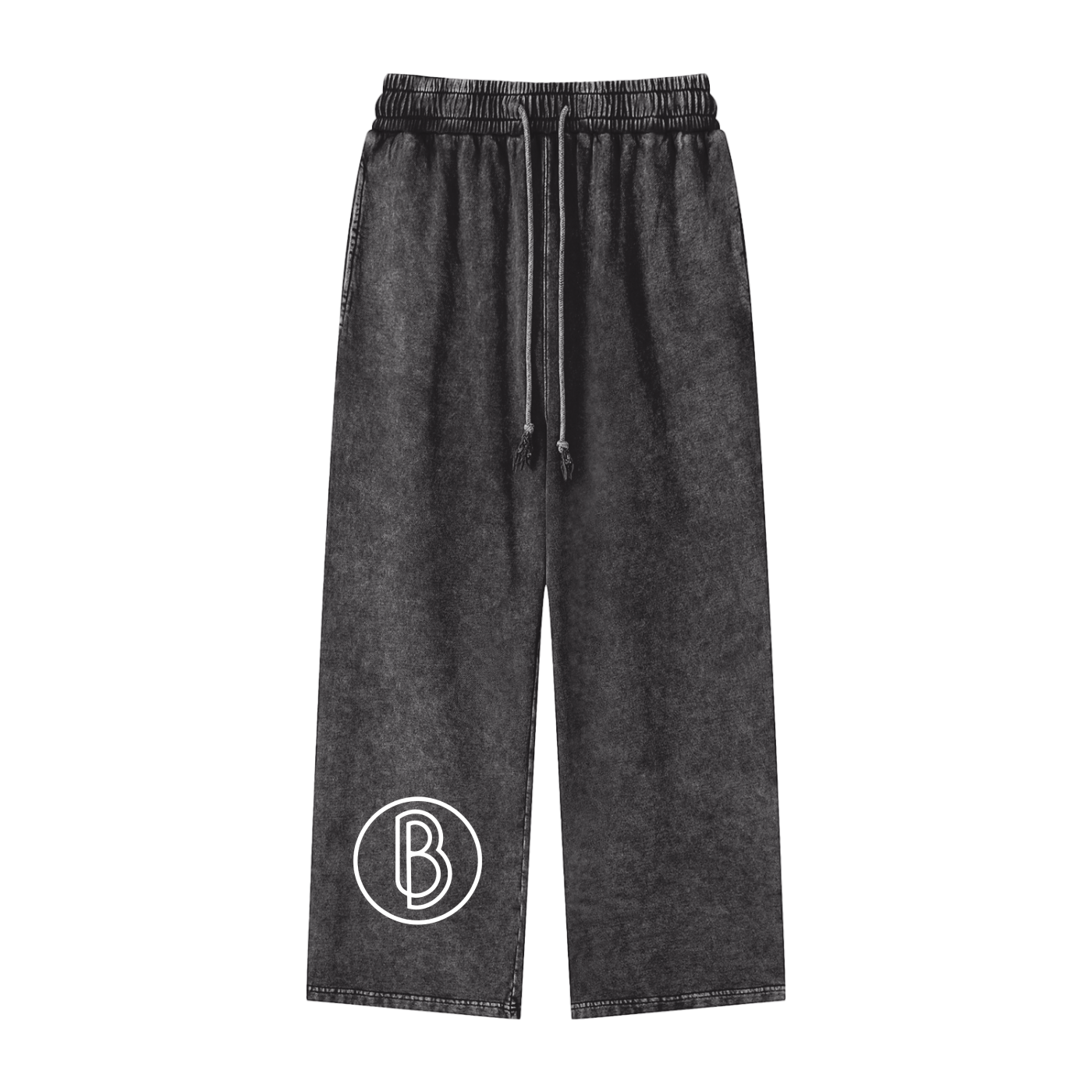 Snow Washed Straight Leg Pants