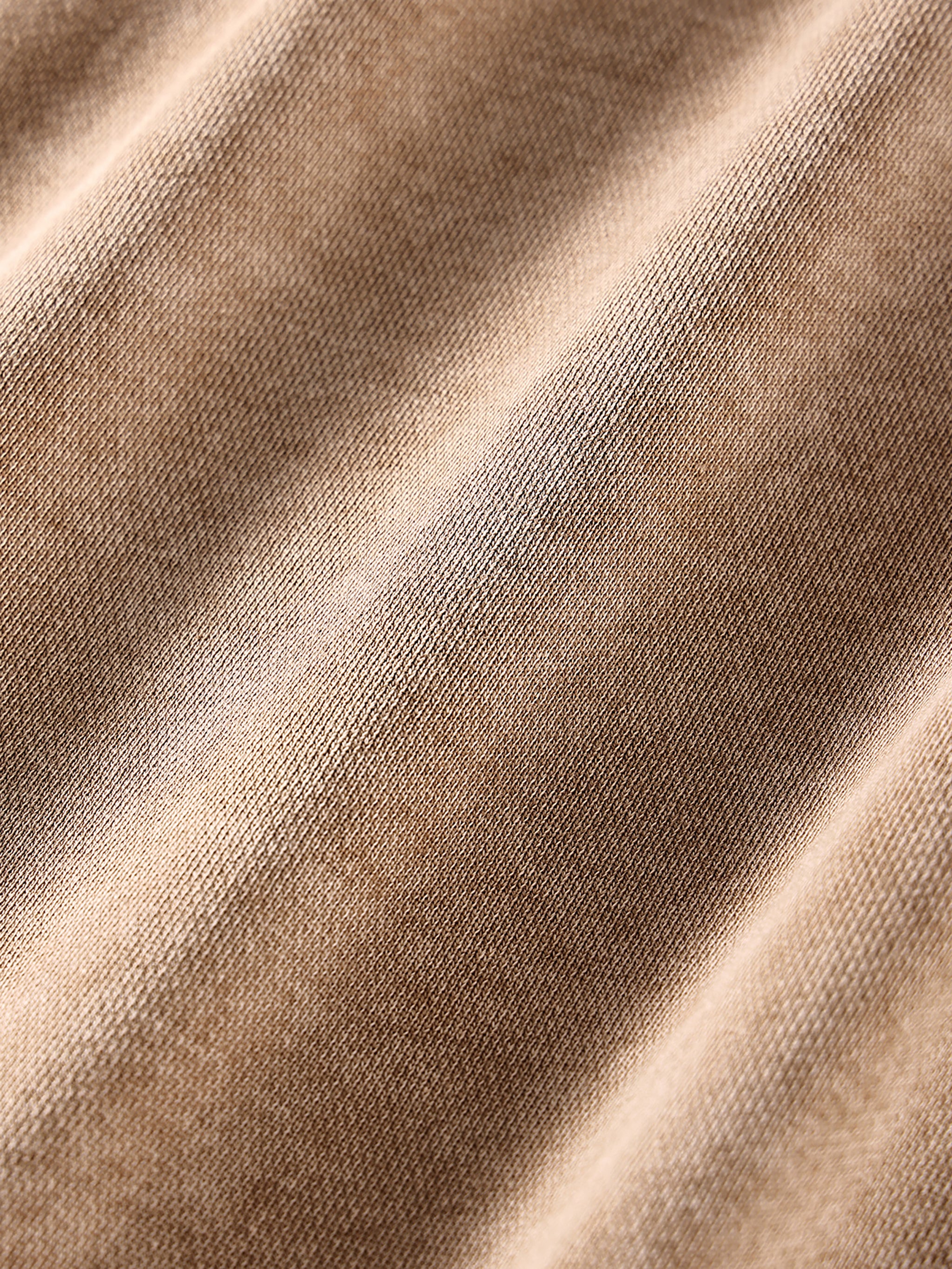 Snow Washed Loose Cotton Hoodie fabric detail view 2