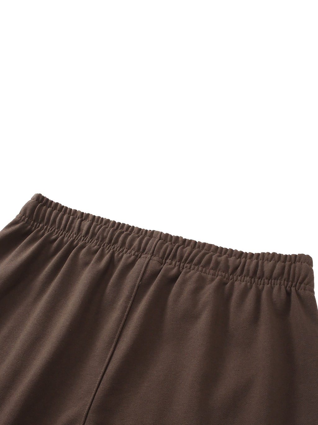 Solid Color Straight-Leg Sweatpants fabric detail view 1