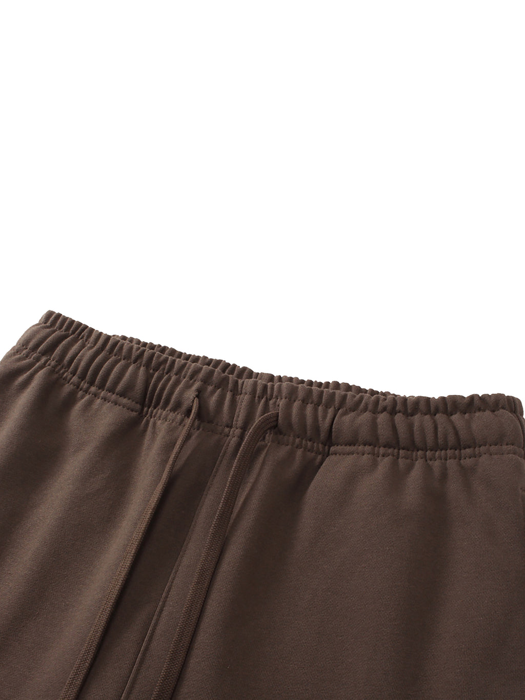 Solid Color Straight-Leg Sweatpants fabric detail view 2