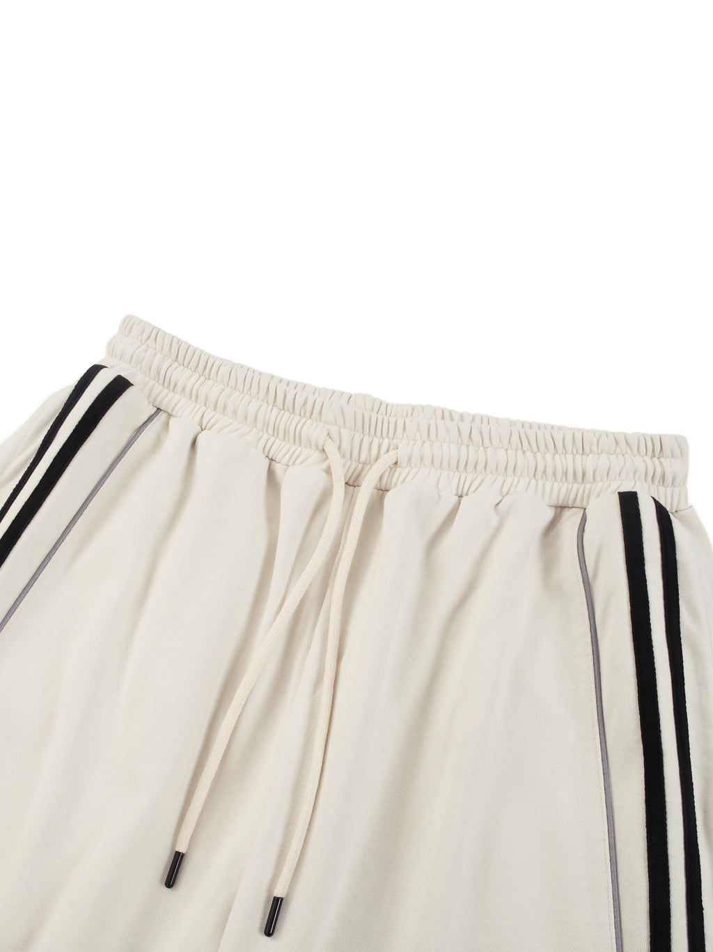 Reflection Striped Straight-Leg Sweatpants fabric detail view 3
