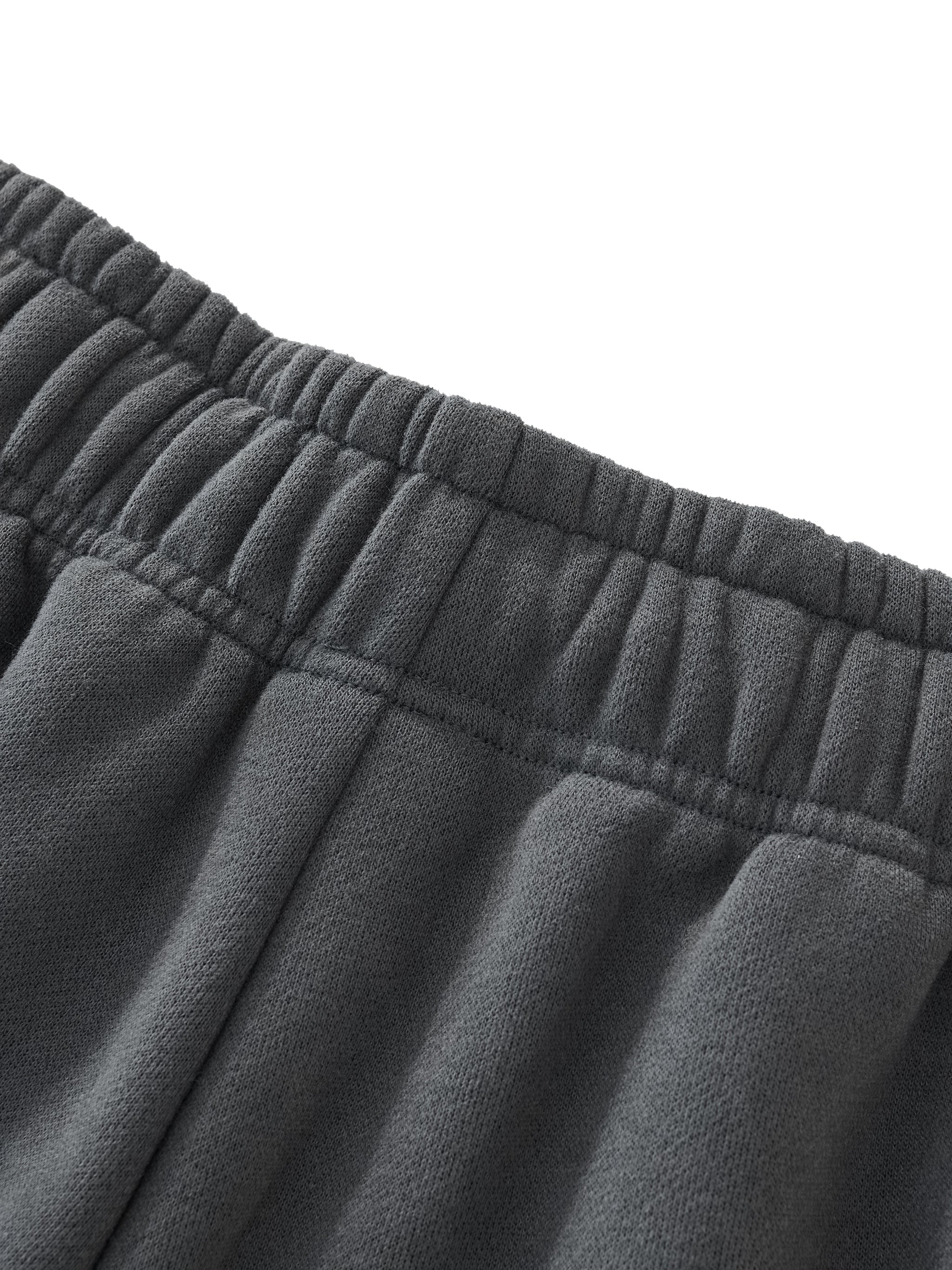 Relaxed Drawstring Three-quarter Sweatpants fabric detail view 6