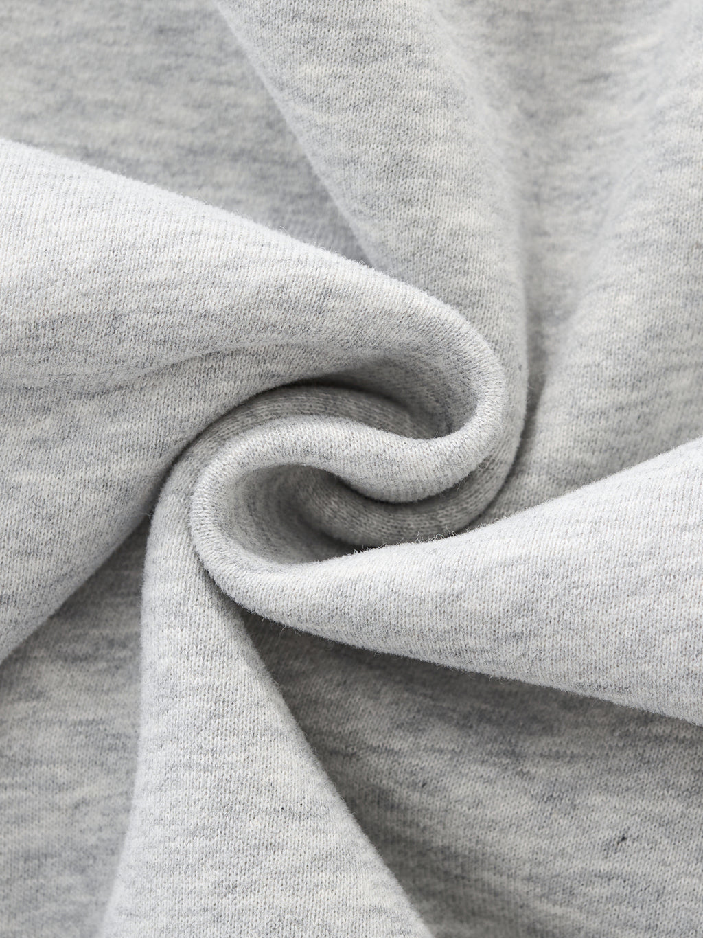 Essential Fleece Mock-Neck Crew Sweatshirt fabric detail view 6