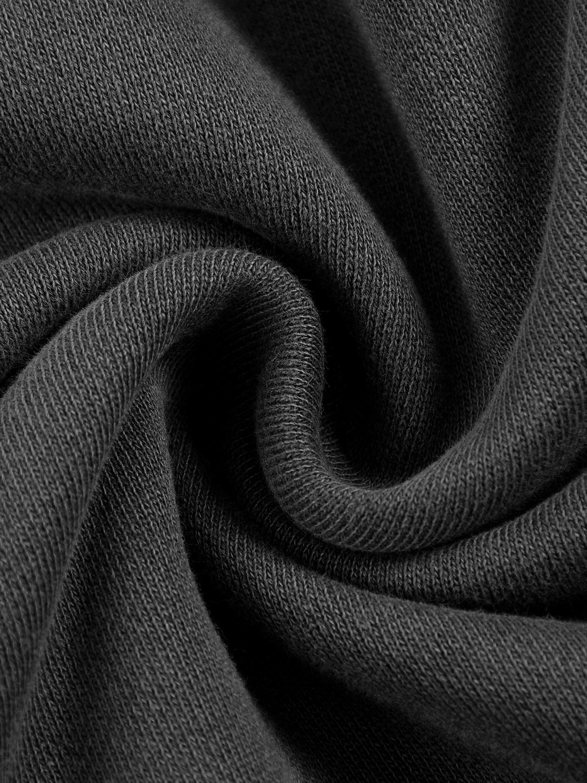 Snow Washed Raw Edge Double Layered Hoodie fabric detail view 5
