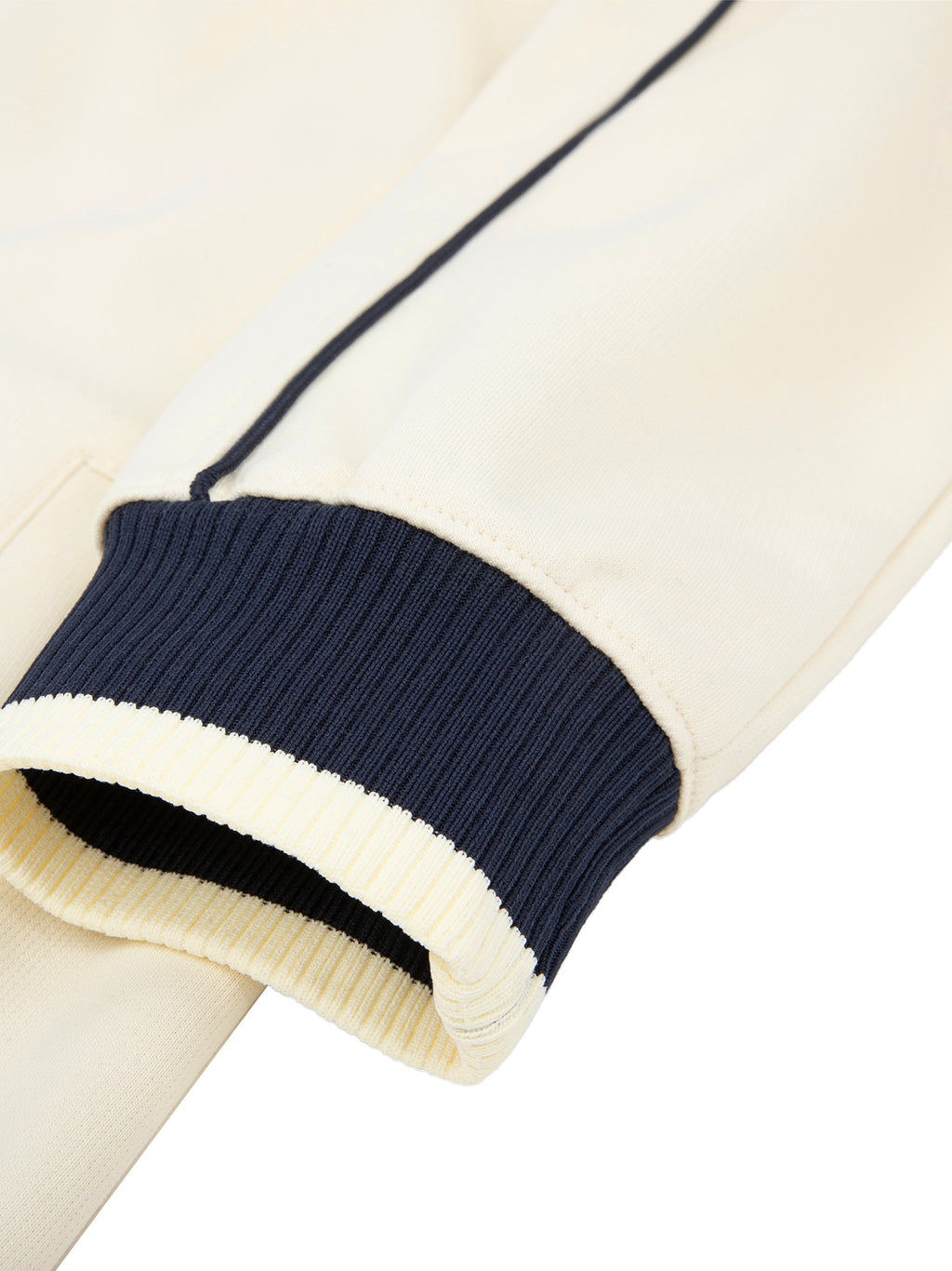 Color Block Raglan Sleeve Zip Track Jacket fabric detail view 2
