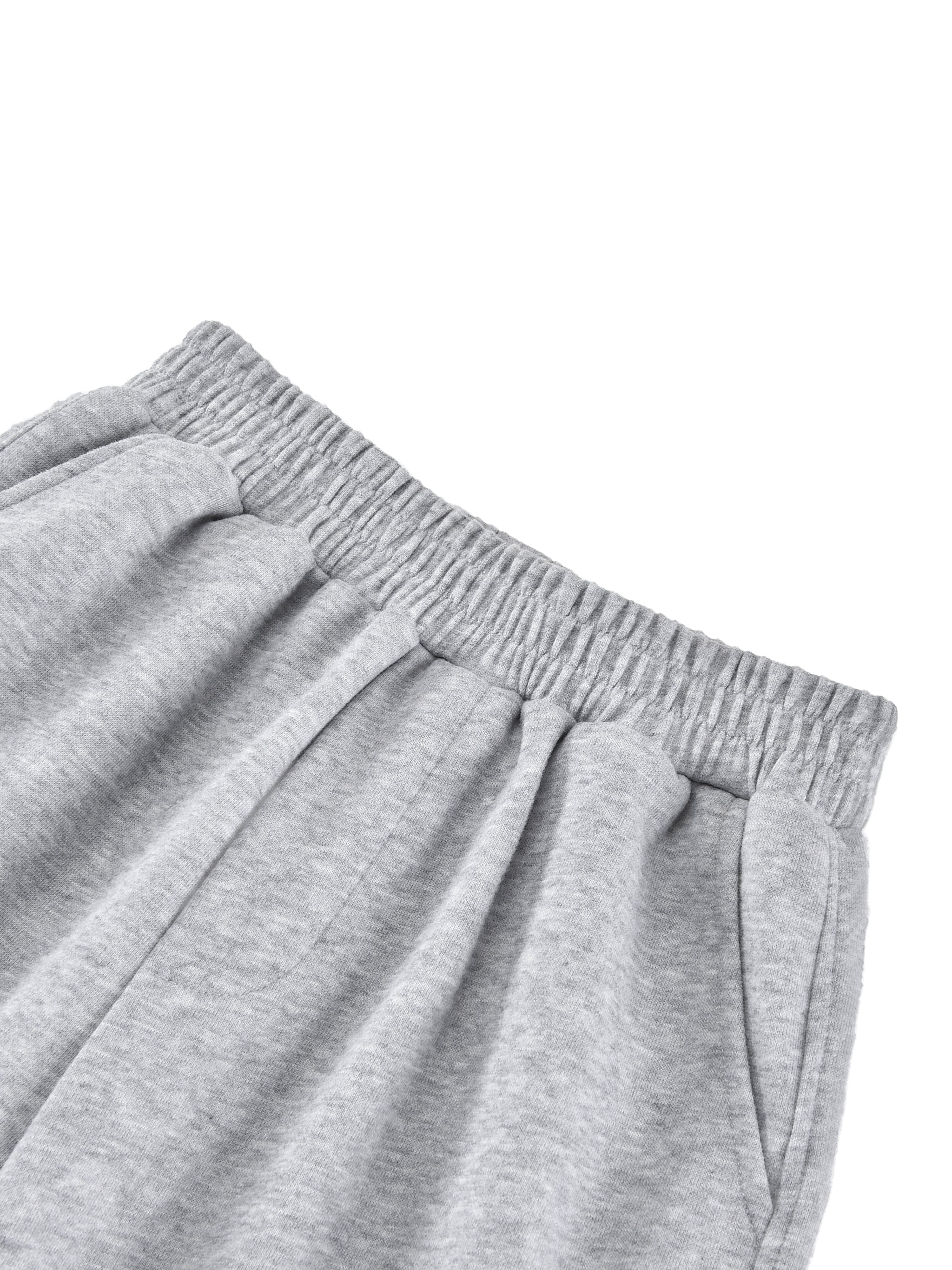 Essential Kids' Straight-Leg Sweatpants fabric detail view 1