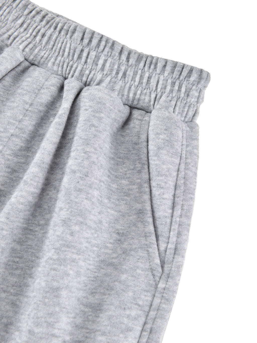 Essential Kids' Straight-Leg Sweatpants fabric detail view 2