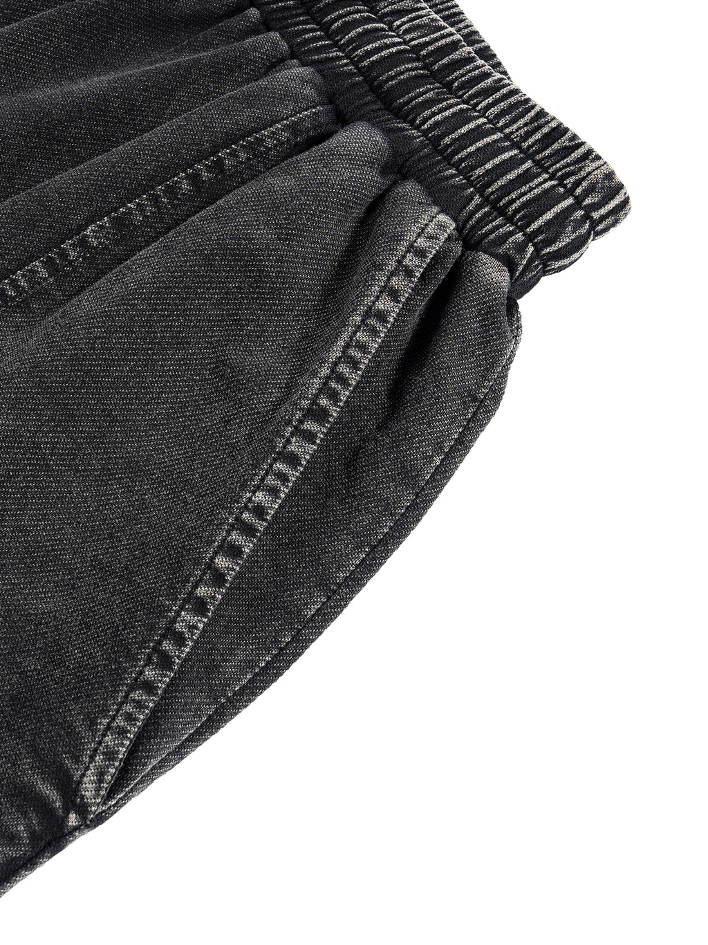 Snow Wash Drawstring Cotton Pants fabric detail view 6