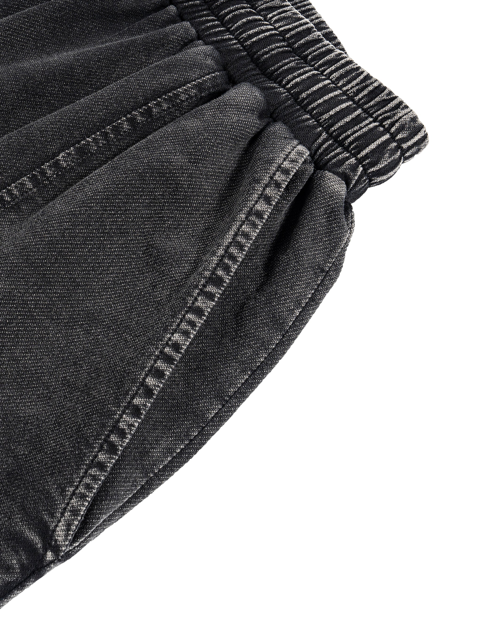 Snow Wash Drawstring Cotton Pants fabric detail view 6