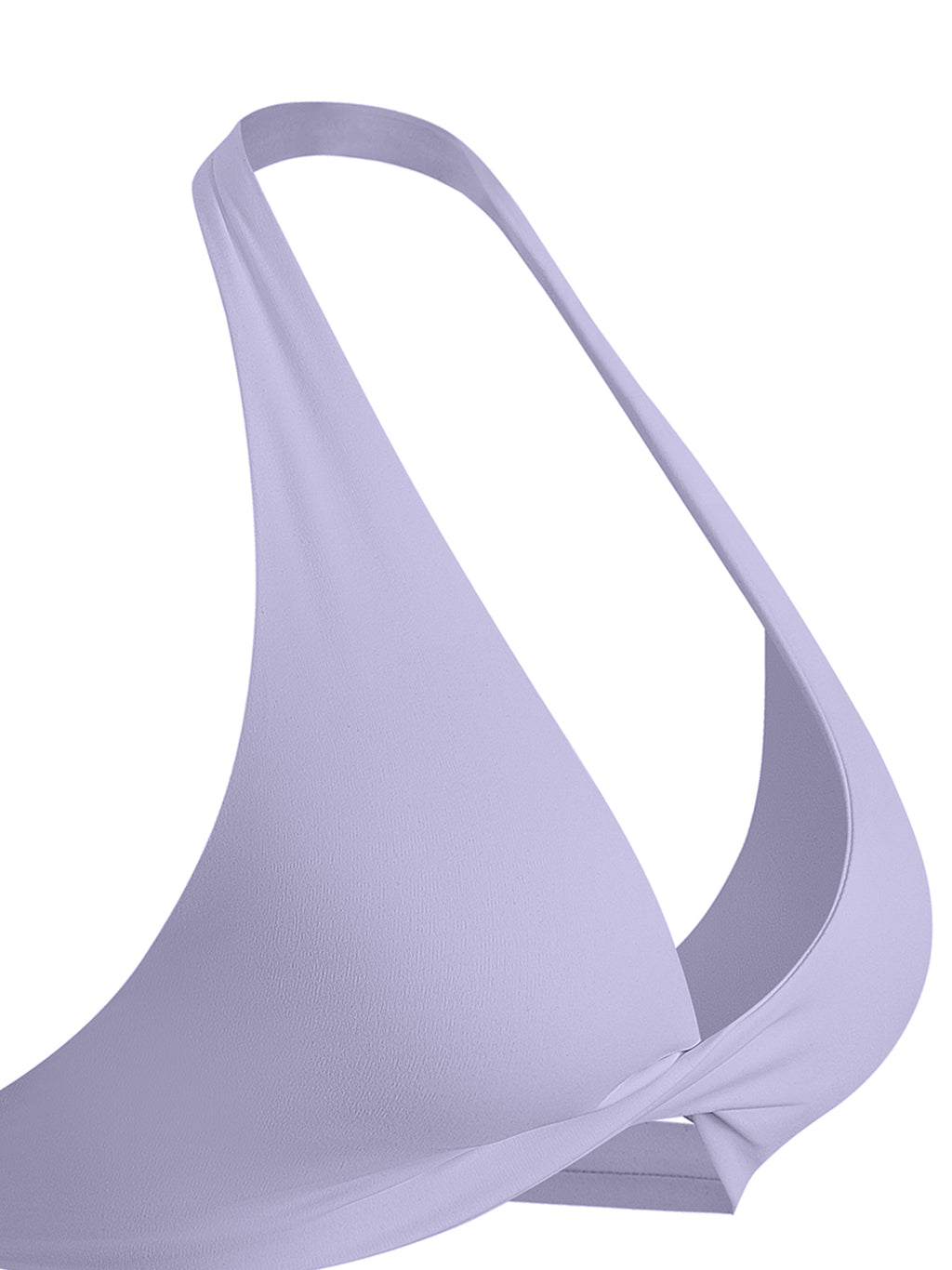 Women's Pleated Halter Sports Bra fabric detail view 1