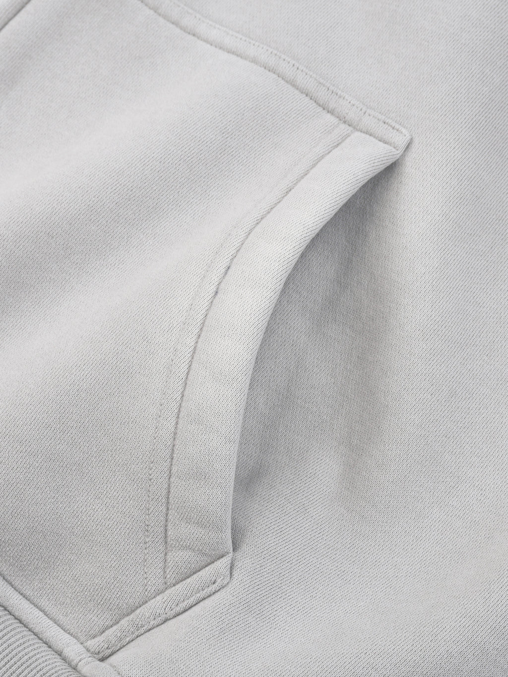 Sunfade Two-way Zipper Boxy Fleece Hoodie fabric detail view 5
