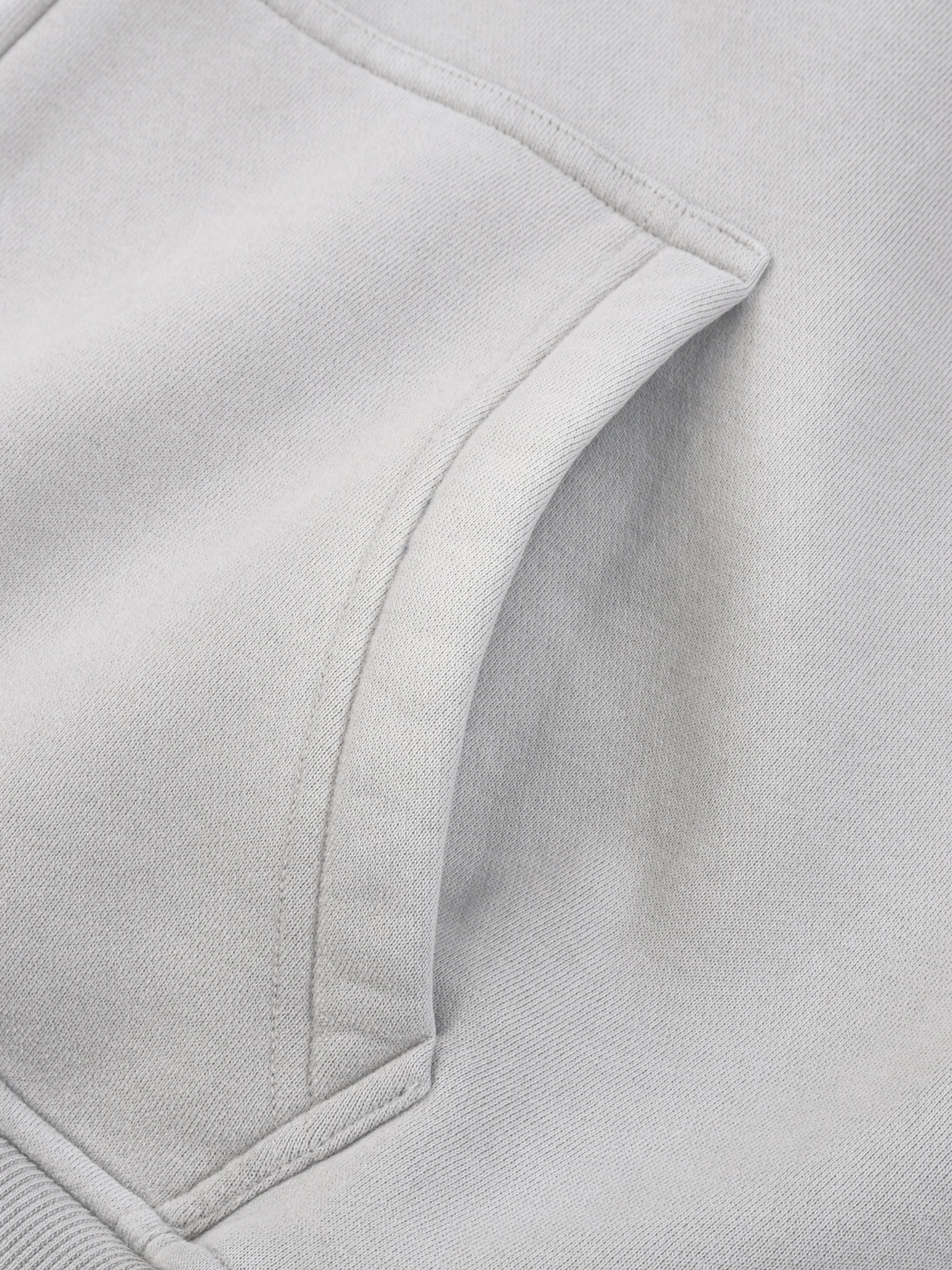 Sunfade Two-way Zipper Boxy Fleece Hoodie fabric detail view 5