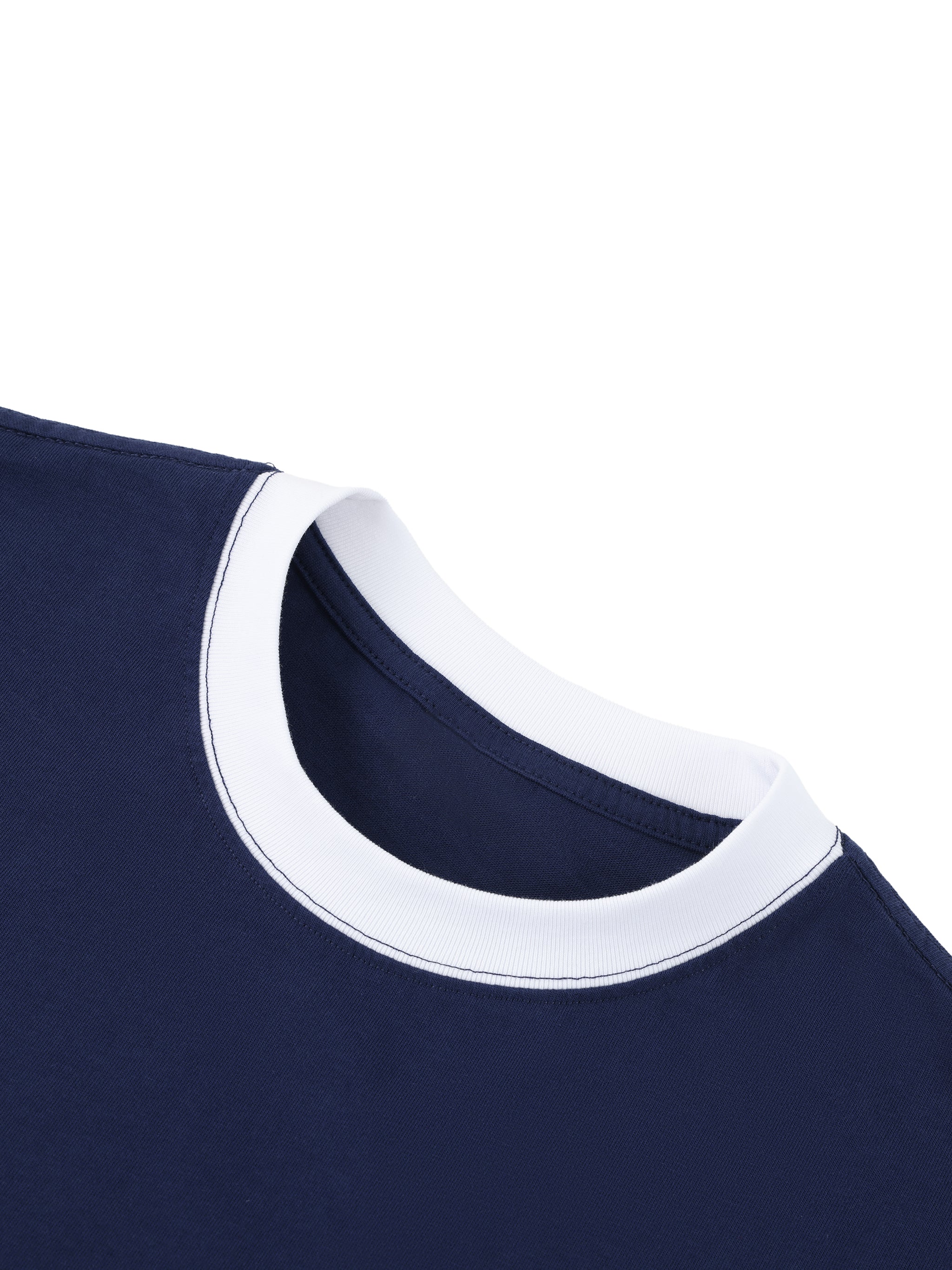 Unisex Boxy Color Block T-Shirt fabric detail view 1
