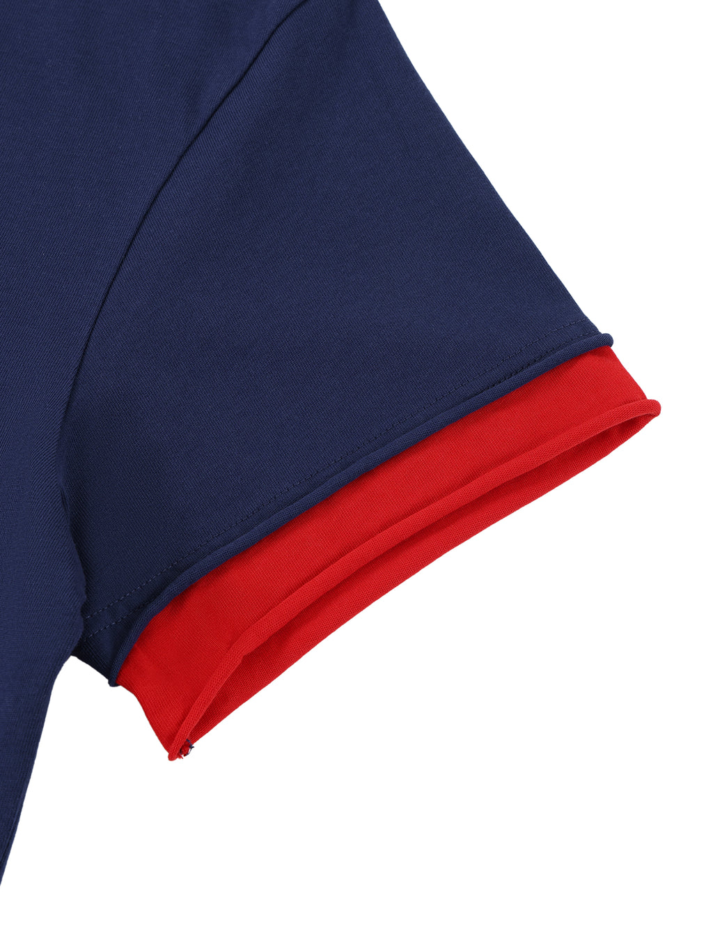 Unisex Boxy Color Block T-Shirt fabric detail view 2