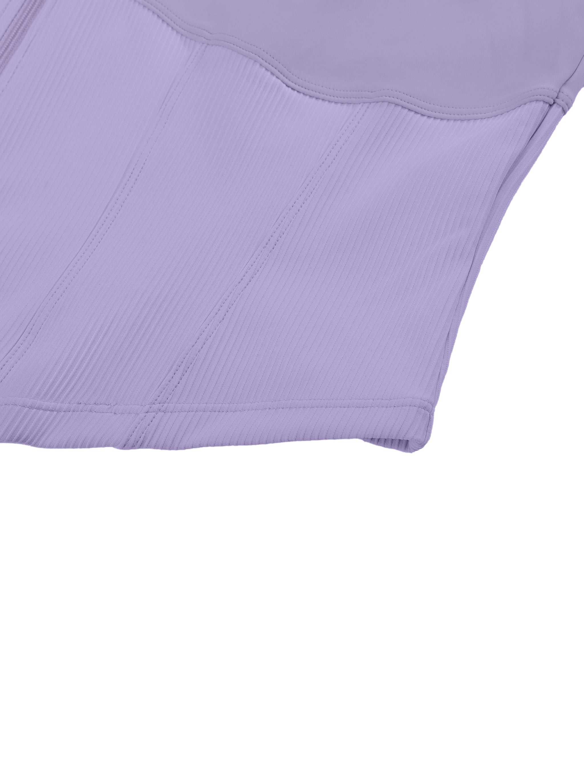 Women's Slim Fit Full-Zip Yoga Jacket fabric detail view 2