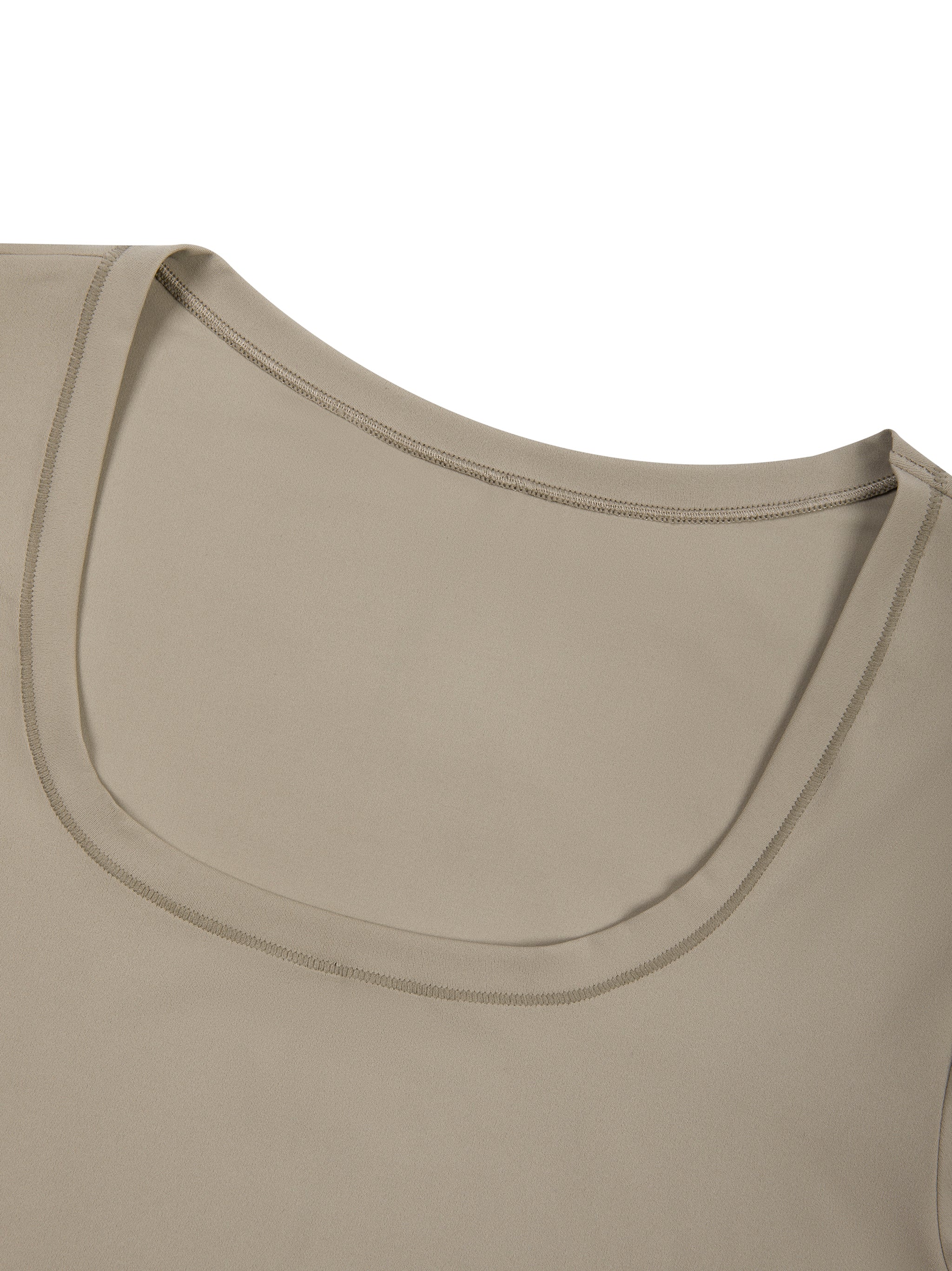Women's Tight Long Sleeve Yoga Bodysuit fabric detail view 1
