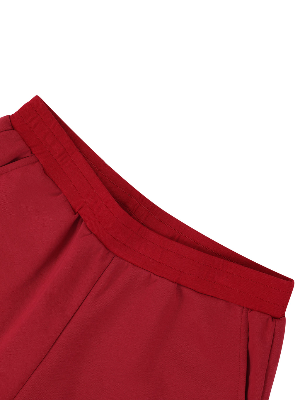 Women's Retro Contrast Binding Shorts fabric detail view 1