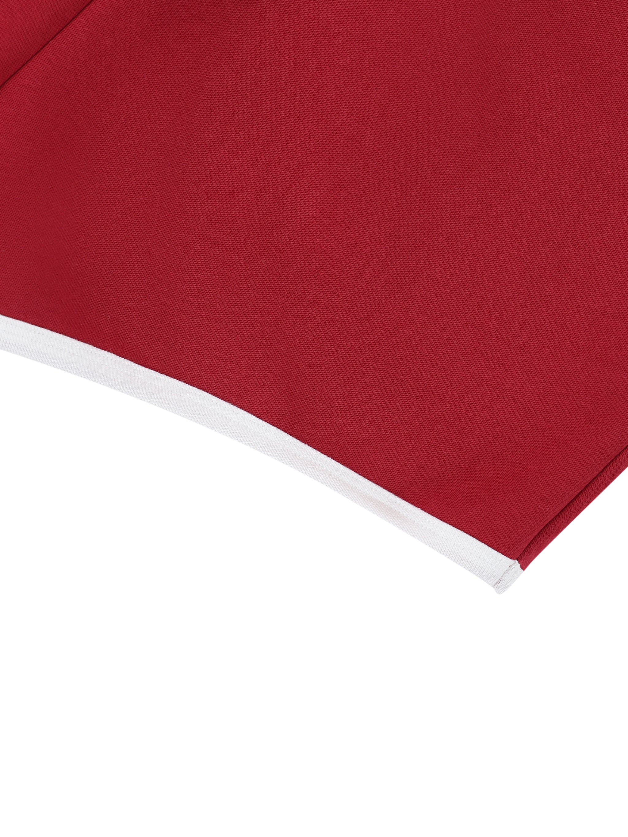 Women's Retro Contrast Binding Shorts fabric detail view 2
