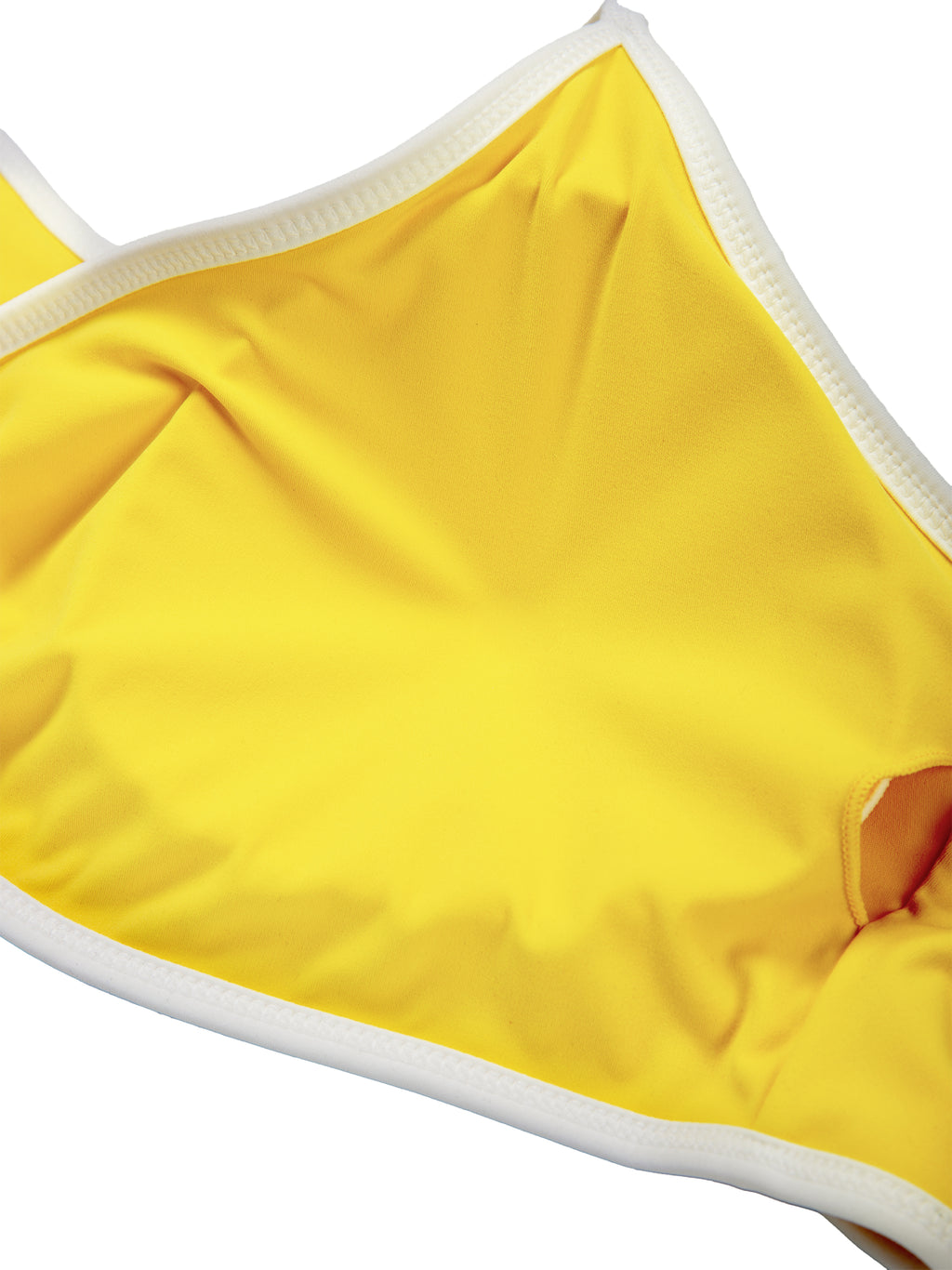 Women's Color Block Ruched V-Neck Sports Bra fabric detail view 5