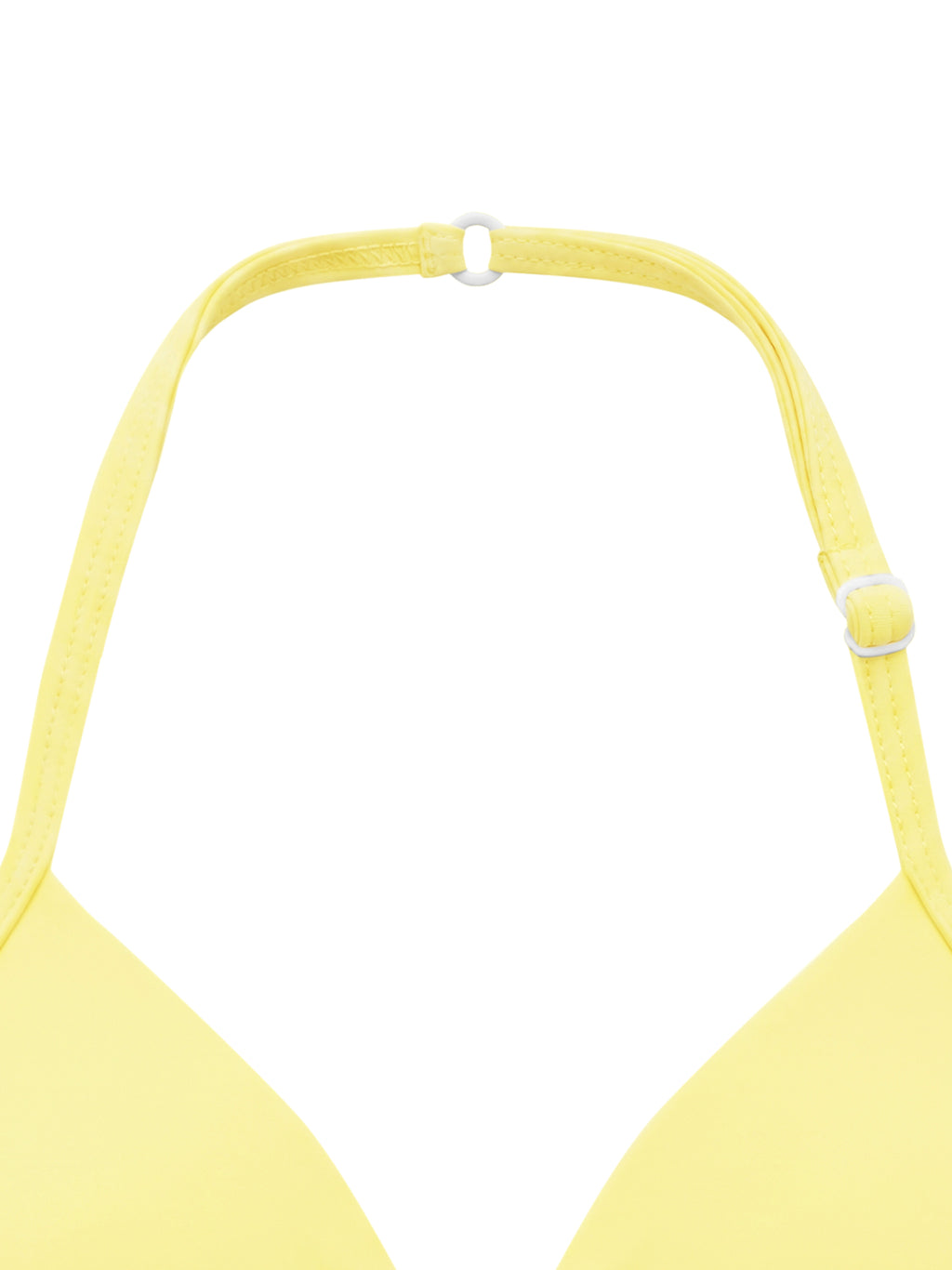 Women’s Ruched Halter-Neck Sports Bra fabric detail view 1