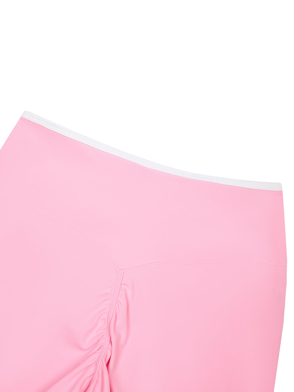 Women’s High Rise Color Block Yoga Shorts fabric detail view 2