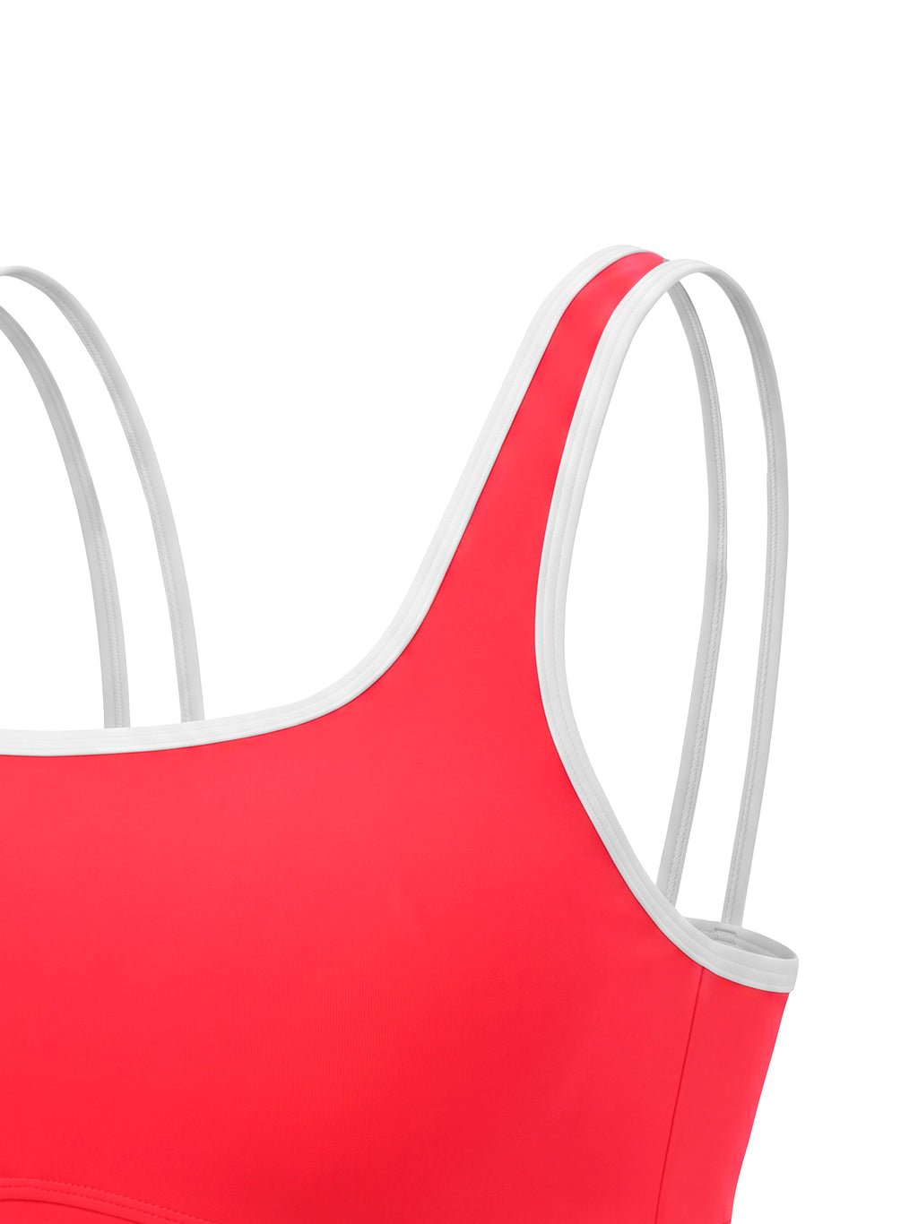 Women's Color Block Yoga Tank Top fabric detail view 4