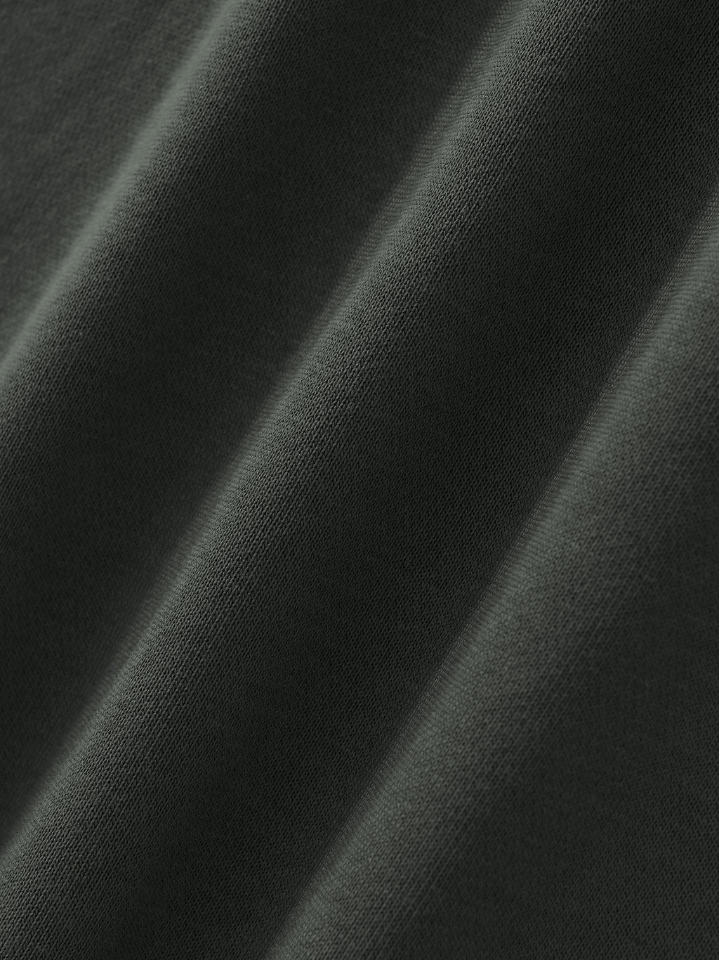 Unisex Mock Neck Raw Edge Boxy Sweatshirt fabric detail view 5