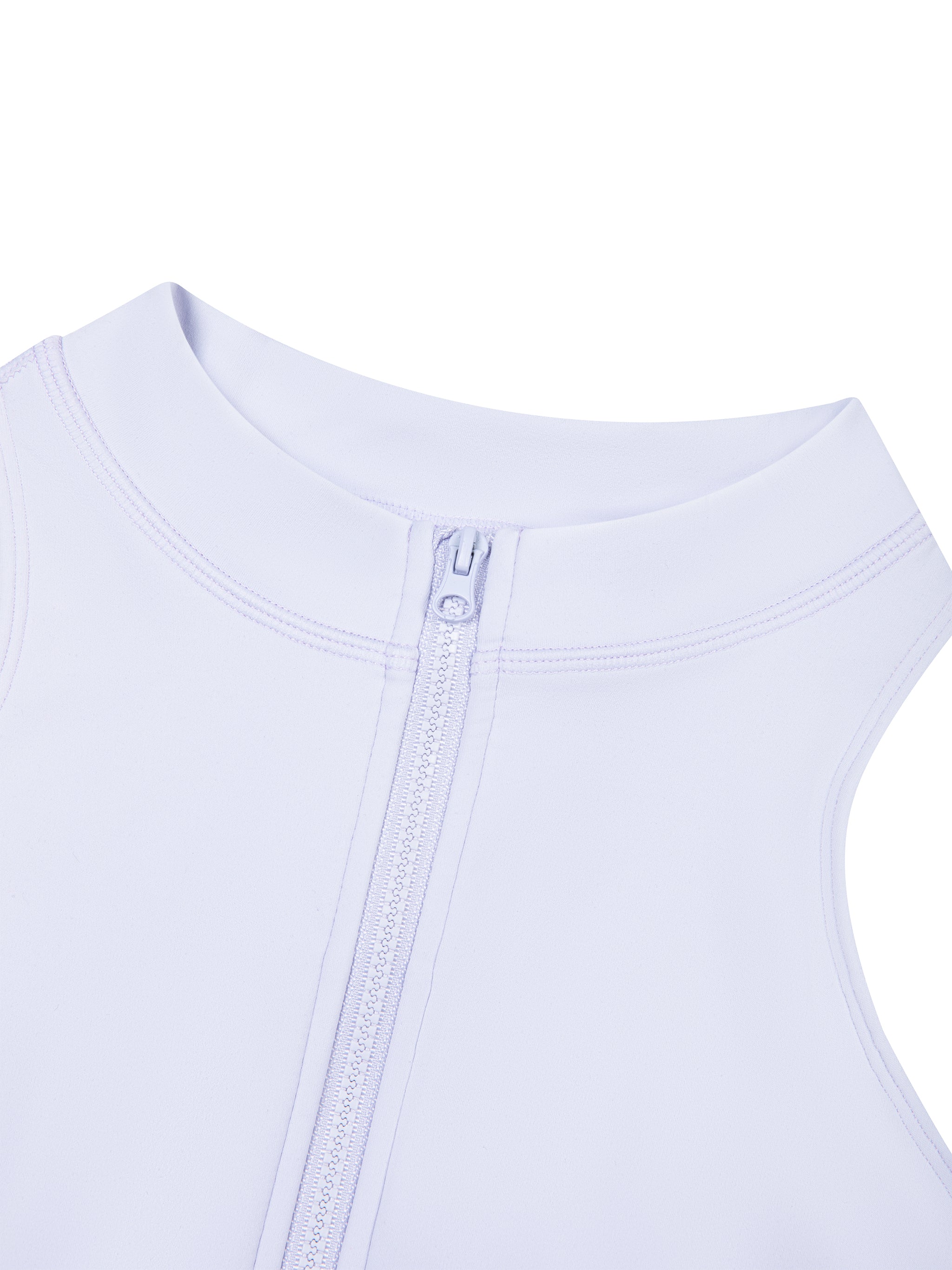 Women’s Quarter-Zip Yoga Romper fabric detail view 1