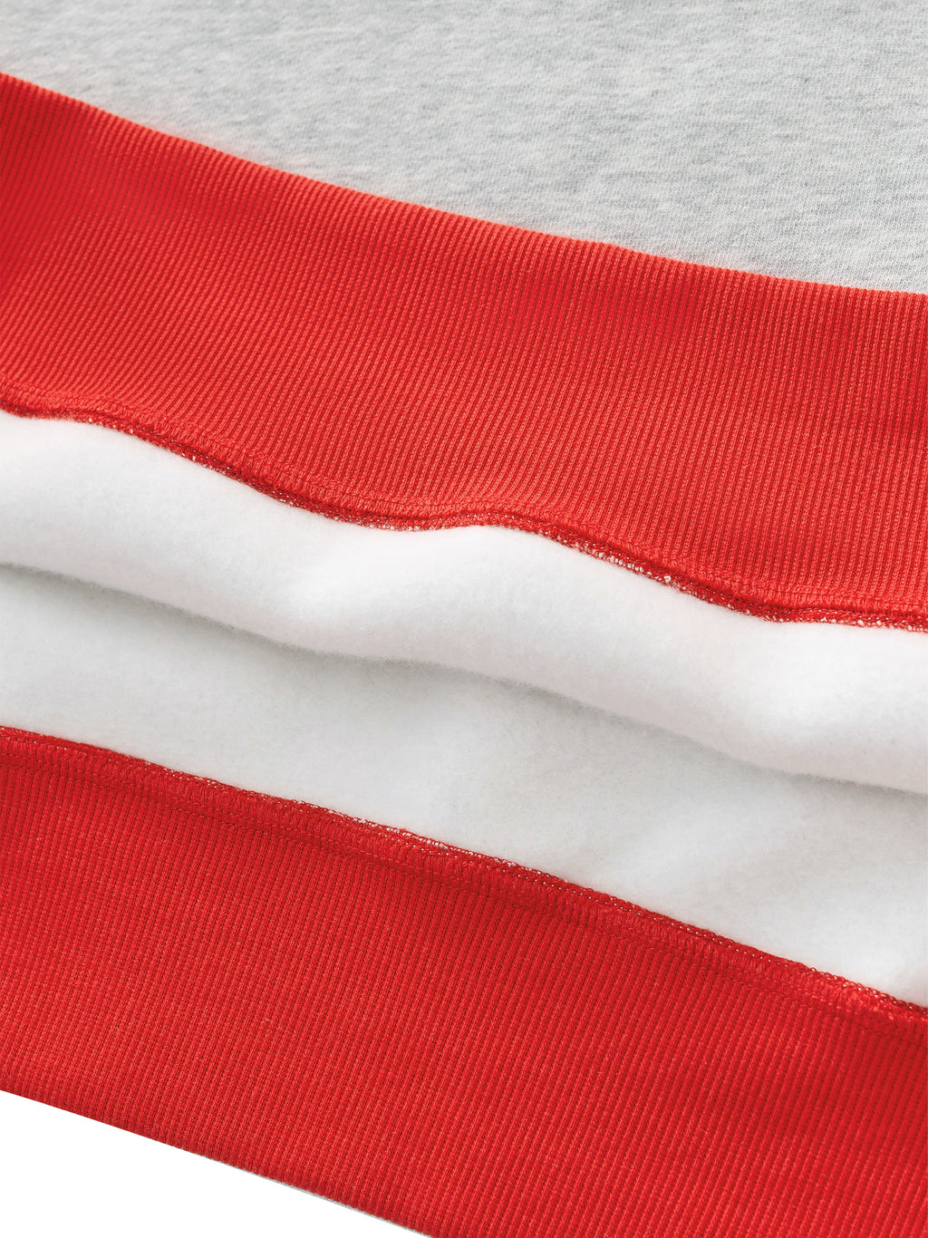 Women’s Mock Neck Crewneck Sweatshirt fabric detail view 3