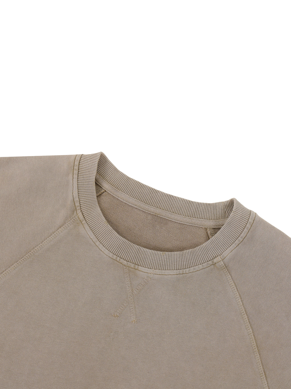 Unisex Vintage Wash Raw Edge T-Shirt fabric detail view 1