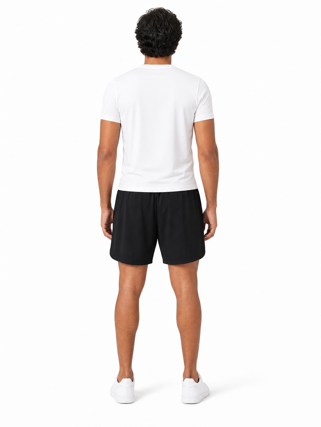 Mesh-Lined Quick-Dry Performance Shorts back model view