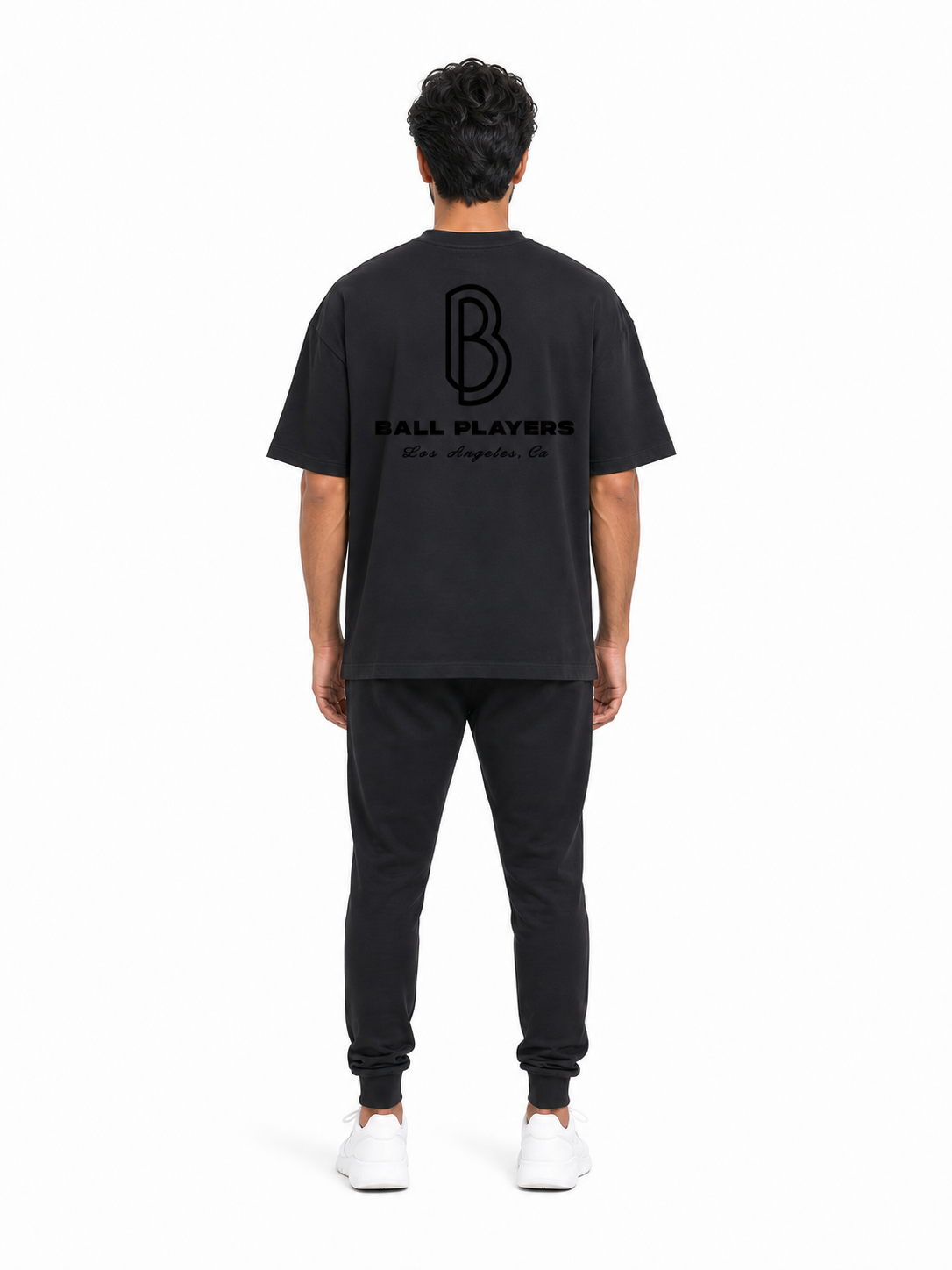 Oversized Drop Shoulder T-Shirt back model view
