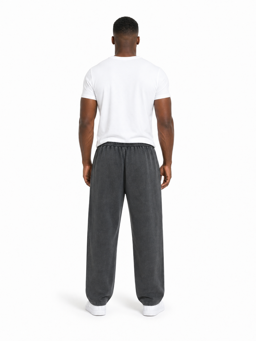 Snow Wash Heavyweight Sweatpants back model view