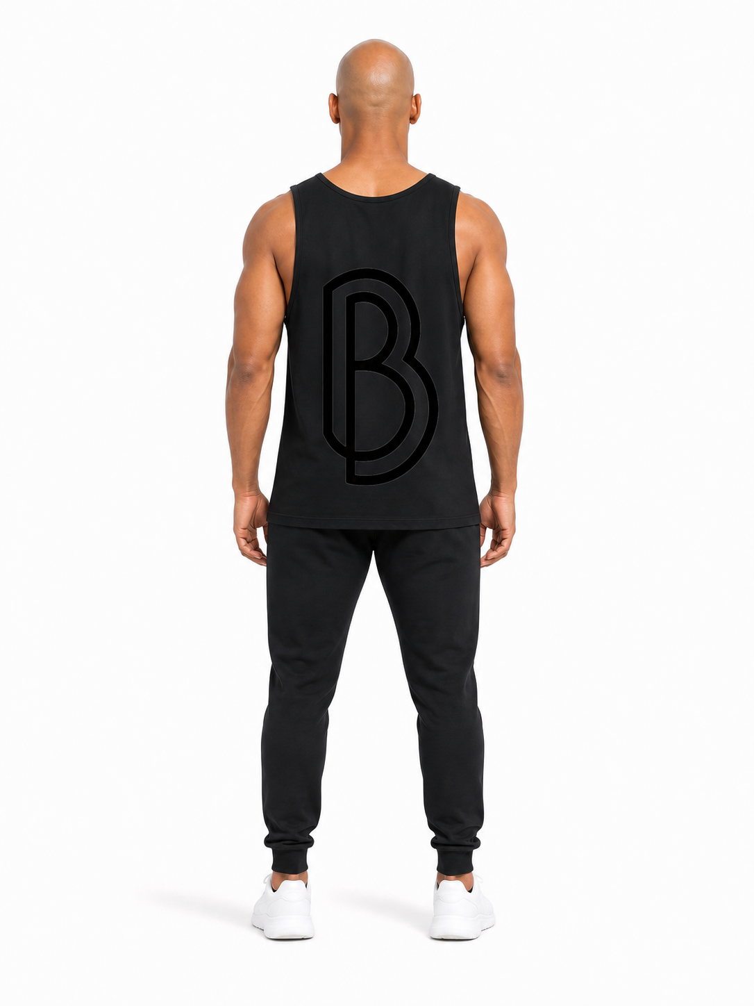 Unisex Loose Tank Top back model view