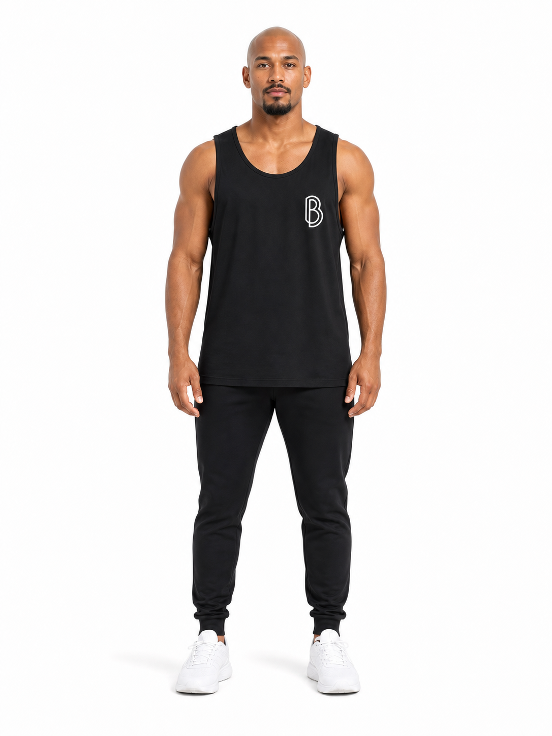 Unisex Loose Tank Top front model view