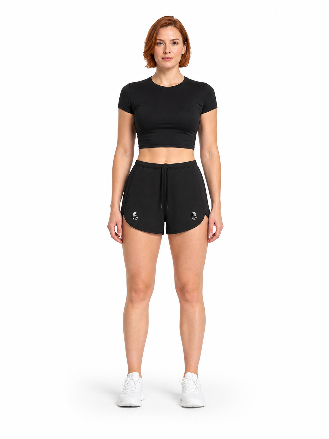 Women's Drawstring Shorts front model view
